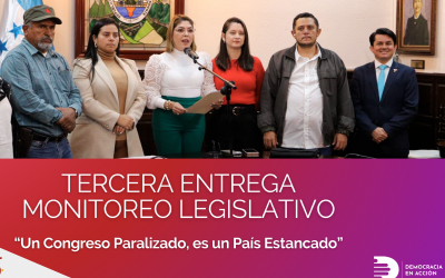 Tercer entrega de monitoreo legislativo: Un Congreso paralizado, un país estancado