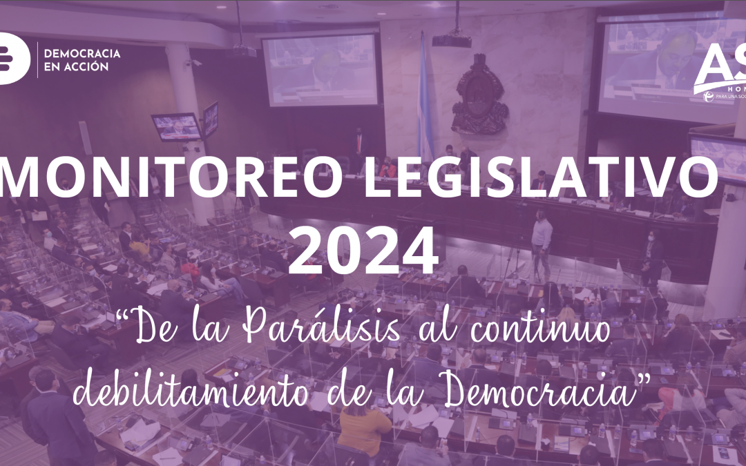 portada de la presentación de montoreo legislativo